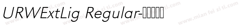 URWExtLig Regular字体转换